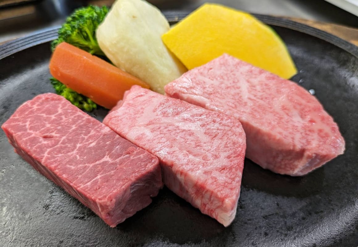 三種盛り ステーキ