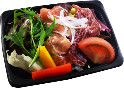 能登牛・能登豚生ハムサラダ