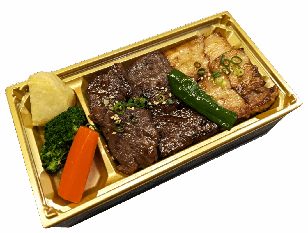 2. 国産牛焼肉と能登豚焼肉弁当